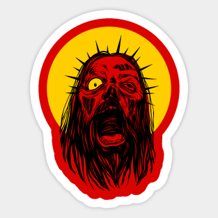 zombie jesus. Jesus Zombie. zombie christ day Sticker